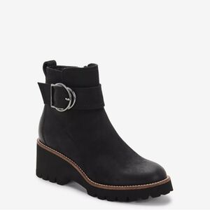 Blondo Black Ankle Boots with Buckle
